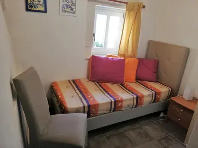 Letto o letti in una camera di Antico Mercato