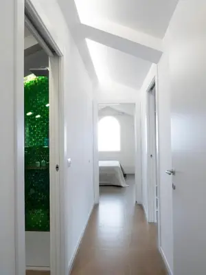 Letto o letti in una camera di Villa sulla spiaggia tra Catania e Siracusa
