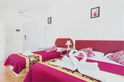 Letto o letti in una camera di Ciclamino Siracusa