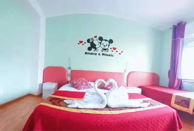 Letto o letti in una camera di Ciclamino Siracusa