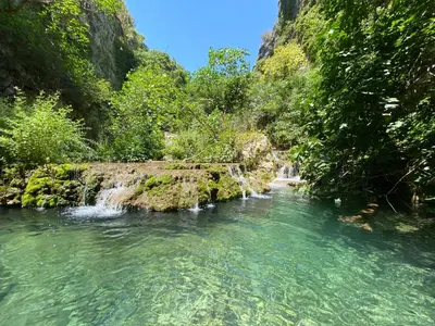 Paesaggio naturale nelle vicinanze della villa