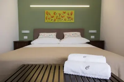 Letto o letti in una camera di Cianciana