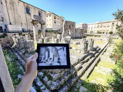 Giardino di Apollonion HH above Apollo's temple Ortygia