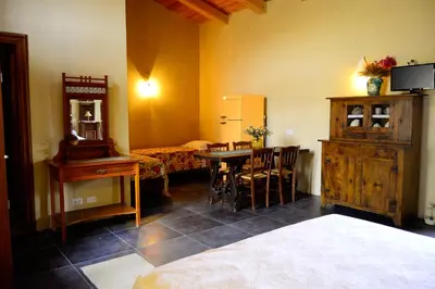 Letto o letti in una camera di Casale Modica