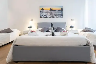 Letto o letti in una camera di Il Leone Blu