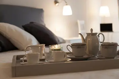 Letto o letti in una camera di Il Leone Blu