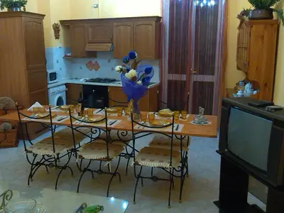 Cucina o angolo cottura di Happy House Wifi Free Bici Free
