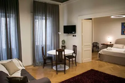 Letto o letti in una camera di Alagona House