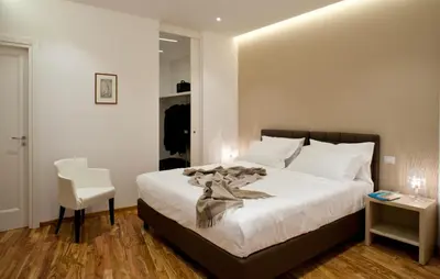 Letto o letti in una camera di Casa Majore