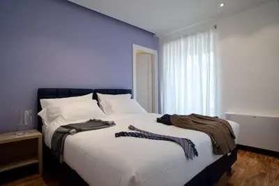 Letto o letti in una camera di Casa Majore