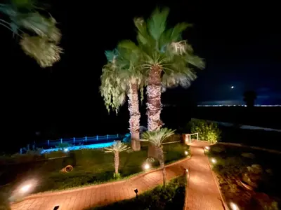 Piscina di Villa Luce luxury panorama sea front villa with pool o nelle vicinanze