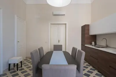 Area soggiorno di Darsena Apartments by Wonderful Italy