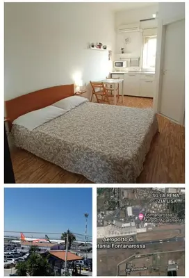Letto o letti in una camera di Fontanarossa Airport Apartment