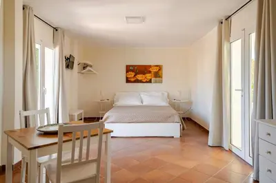 Letto o letti in una camera di Villa Mar