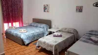 Letto o letti in una camera di Bed and fly Aeroporto Catania