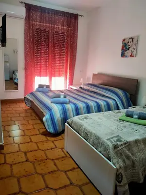 Letto o letti in una camera di Bed and fly Aeroporto Catania