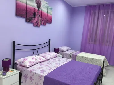 Letto o letti in una camera di La Casa di Simone