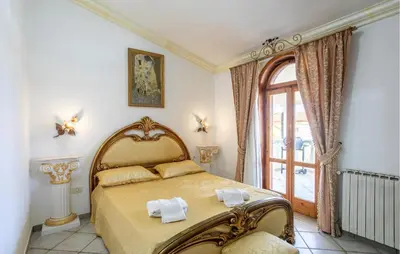 Letto o letti in una camera di Villa Girasole