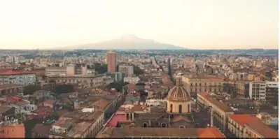 Vista generica su Catania o vista sulla città dall'interno del bed & breakfast