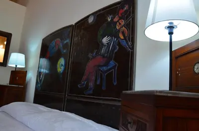 Letto o letti in una camera di B&B Chapo