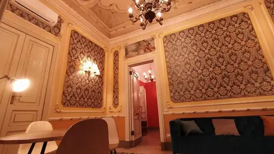 Area soggiorno di Palazzo Arcidiacono - luxury holidays