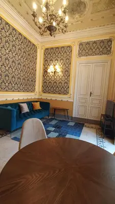 Area soggiorno di Palazzo Arcidiacono - luxury holidays