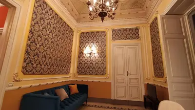 Area soggiorno di Palazzo Arcidiacono - luxury holidays