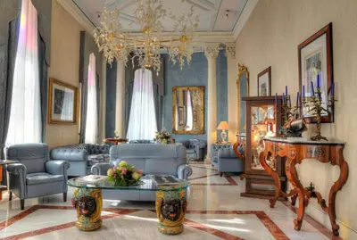 Area soggiorno di Grand Hotel Ortigia
