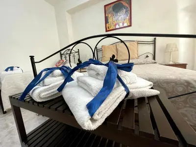 Letto o letti in una camera di Le lumie