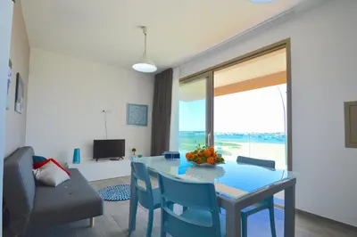 TV o dispositivi per l'intrattenimento presso Yachting Apartment