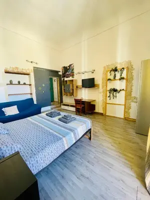 Letto o letti in una camera di Casa Sikania