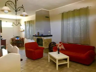 Area soggiorno di I Colori degli Agrumi Holiday Home