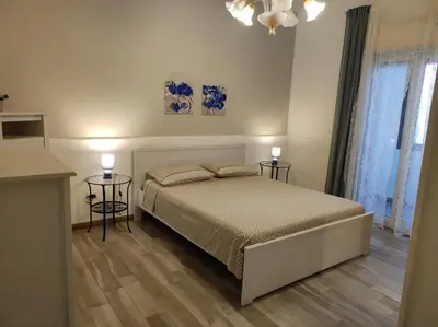 Letto o letti in una camera di Casa Simo