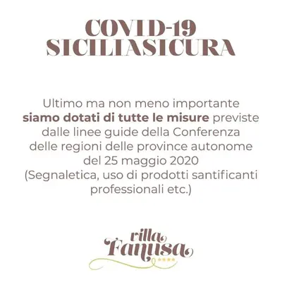 Planimetria di Hotel Villa Fanusa