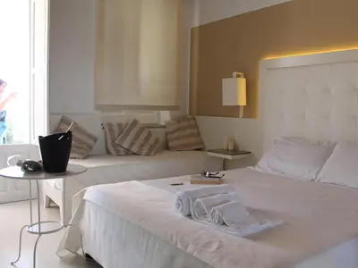 Letto o letti in una camera di Villa Principe Di Belmonte