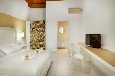 Letto o letti in una camera di Villa Principe Di Belmonte