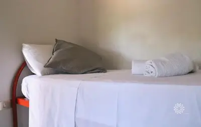 Letto o letti in una camera di Casa Lucia