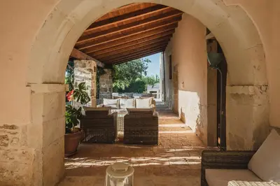Area soggiorno di Casa di Melo - Organic Country Hotel