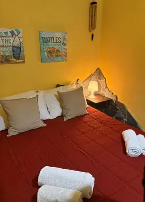 Letto o letti in una camera di Casa Benedettini home Catania appartamento centro storico