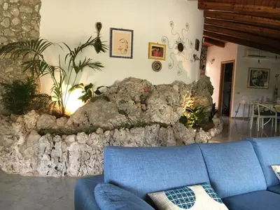 Area soggiorno di Villa Federica