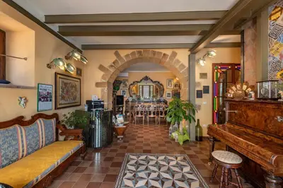 Area soggiorno di Villa Nicolaci - Liberty Suites