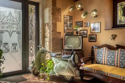 Area soggiorno di Villa Nicolaci - Liberty Suites