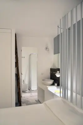 Letto o letti in una camera di Villa Canisello