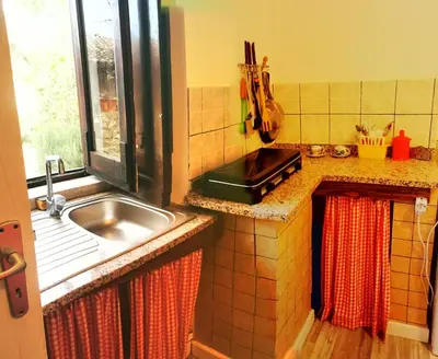 Cucina o angolo cottura di In campagna al Mauto