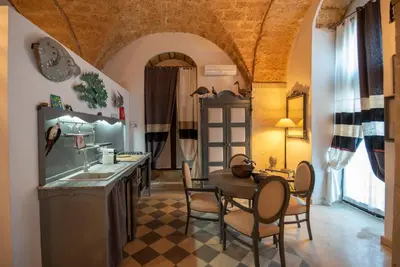 Cucina o angolo cottura di Maniace Suites Terrace Sea View