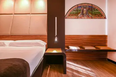 Letto o letti in una camera di San Giorgio Palace Hotel Ragusa Ibla