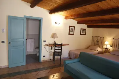 Letto o letti in una camera di Albergo La Fontanella