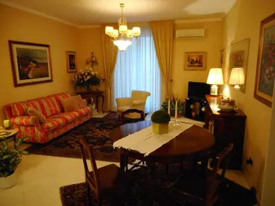 Area soggiorno di adalgisa house