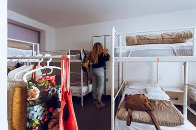 Letto o letti in una camera di LoL Hostel Siracusa