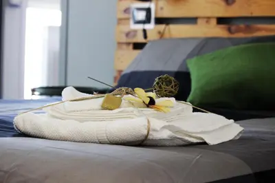 Letto o letti in una camera di Alloggio Lentini